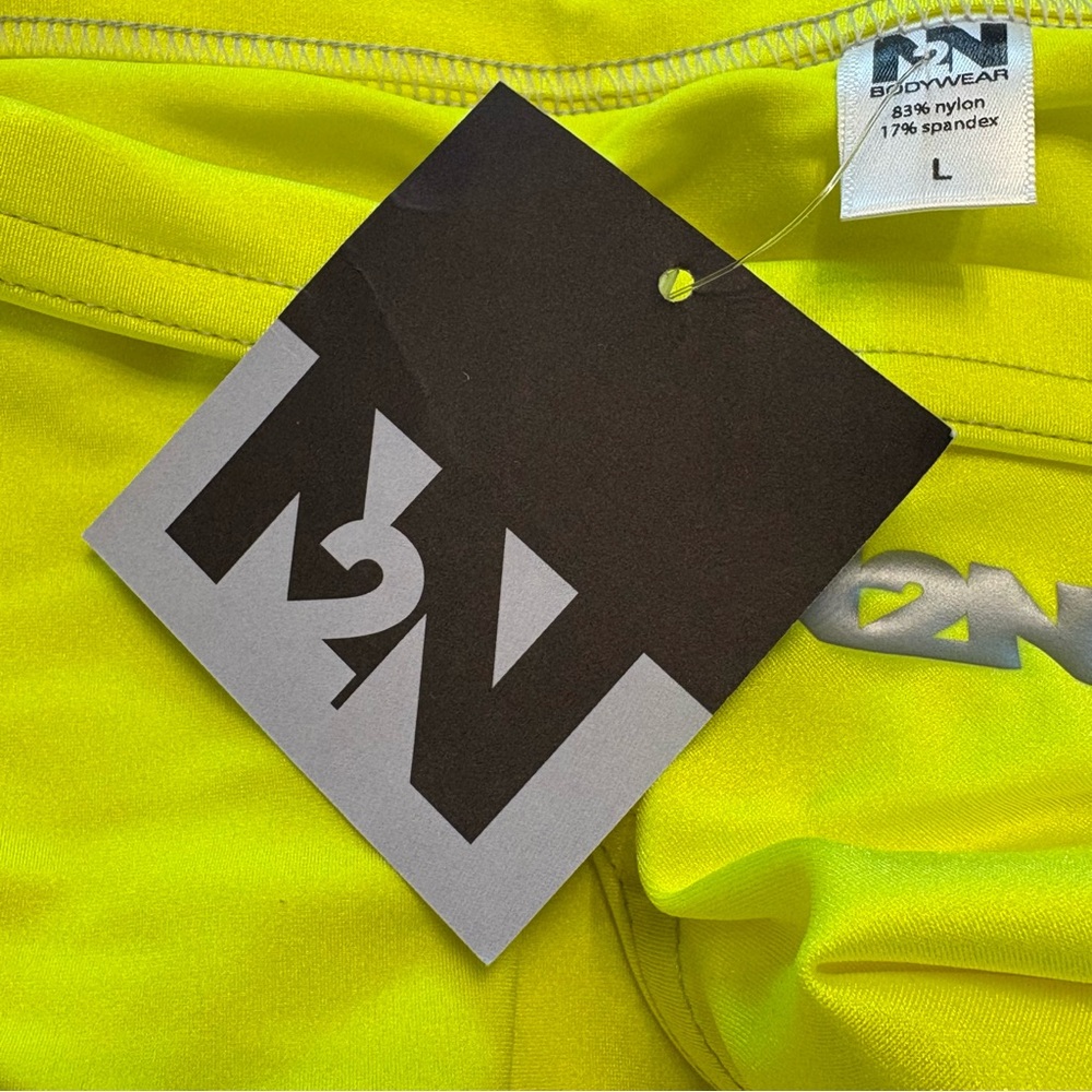 N2N BODYWEAR Neon Yellow Celebration Bikini Swimsuit - Picture 8 of 11